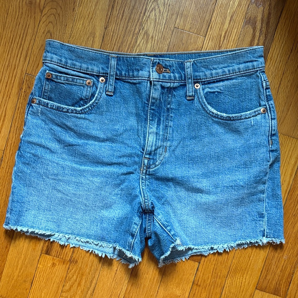 J. Crew High-Rise Blue Denim Shorts 27